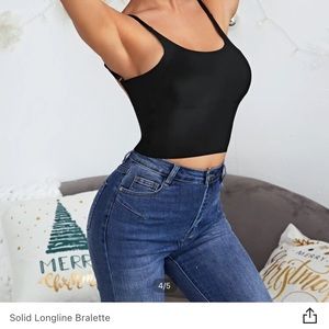 Solid longline Bralette from SHEIN